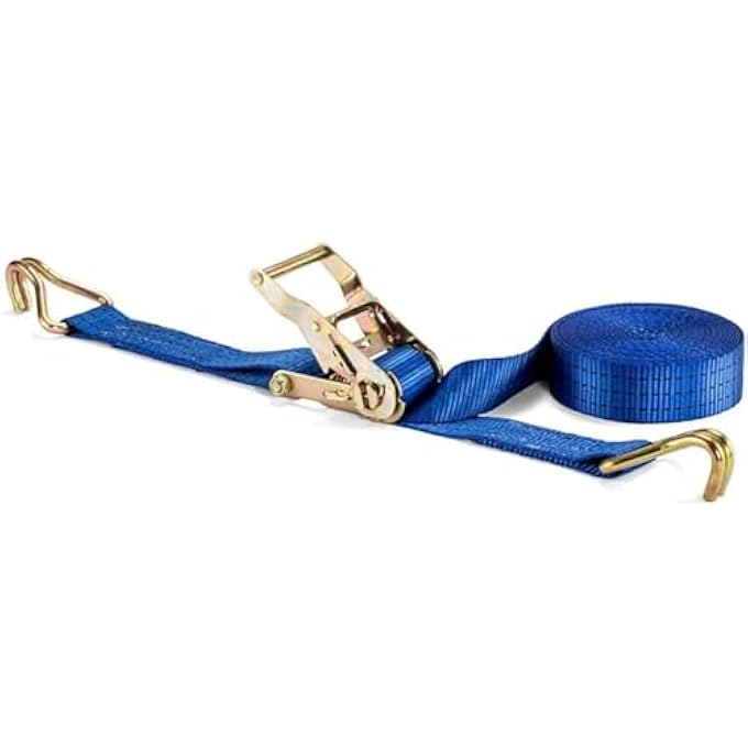 HEAVY DUTY RATCHET STRAPS 2 TON X 10 METER – CARGO LASHING & TIE DOWN STRAPS WITH HOOKS FOR SECURING LOADS, TRUCK, TRAILER, AND MOVING SUPPLIES - Image 1