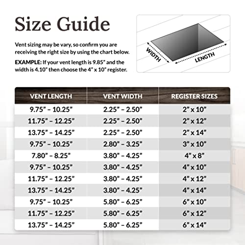 Decor Grates AJL612W-RB Oriental Wall Register, 6x12, Rubbed Bronze Finish - Image 5