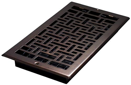 Decor Grates AJL612W-RB Oriental Wall Register, 6x12, Rubbed Bronze Finish - Image 1