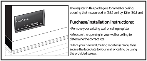 Decor Grates AJL612W-RB Oriental Wall Register, 6x12, Rubbed Bronze Finish - Image 3