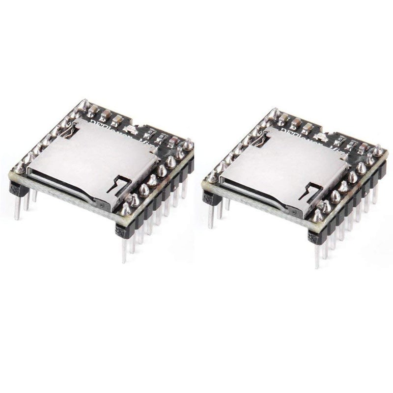 HiLetgo 2pcs mp3 Player Mini MP3 Player Audio Voice Module TF Card U Disk Board for DFPlayer Audio Voice Music Module - Image 1