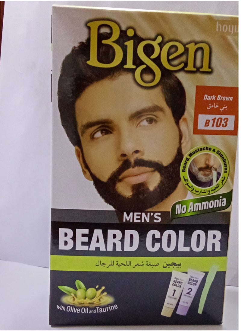 بايجن صبغة لحية للرجال لون B103 بني غامق  - Image 1