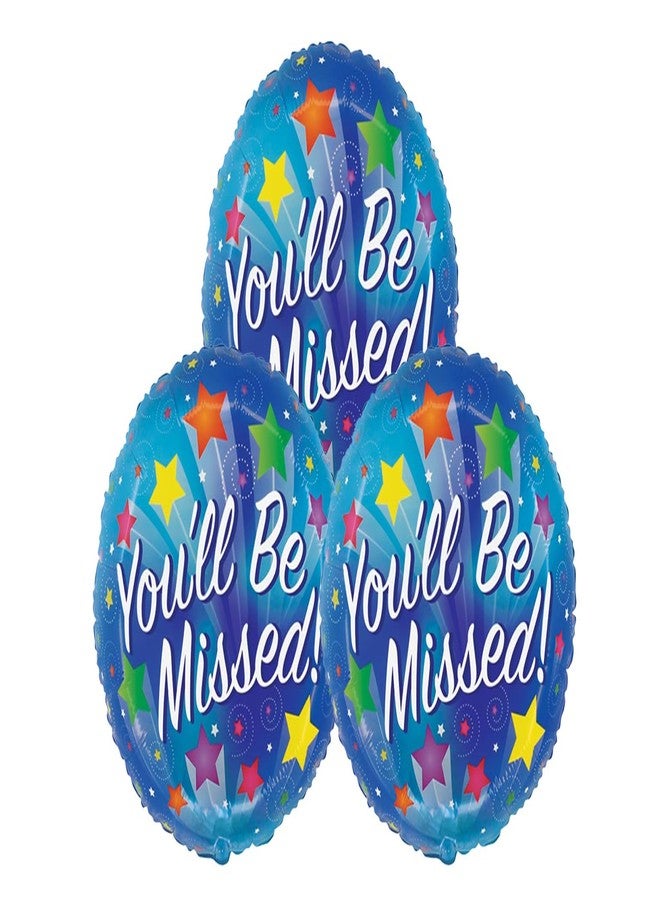 Artisan Owl Set of 3 You'll Be Missed! 18" Foil Party Balloons - Image 2