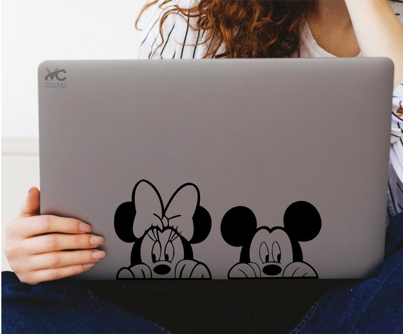 VALIANT COLLECTIONS – Mickey Mouse & Minnie Mouse Stickers - Vinyl Decal for Car & Van-Indoor & Outdoor use for Long Lasting - Waterproof Quote Stickers for Laptop – VC 464 - Image 4