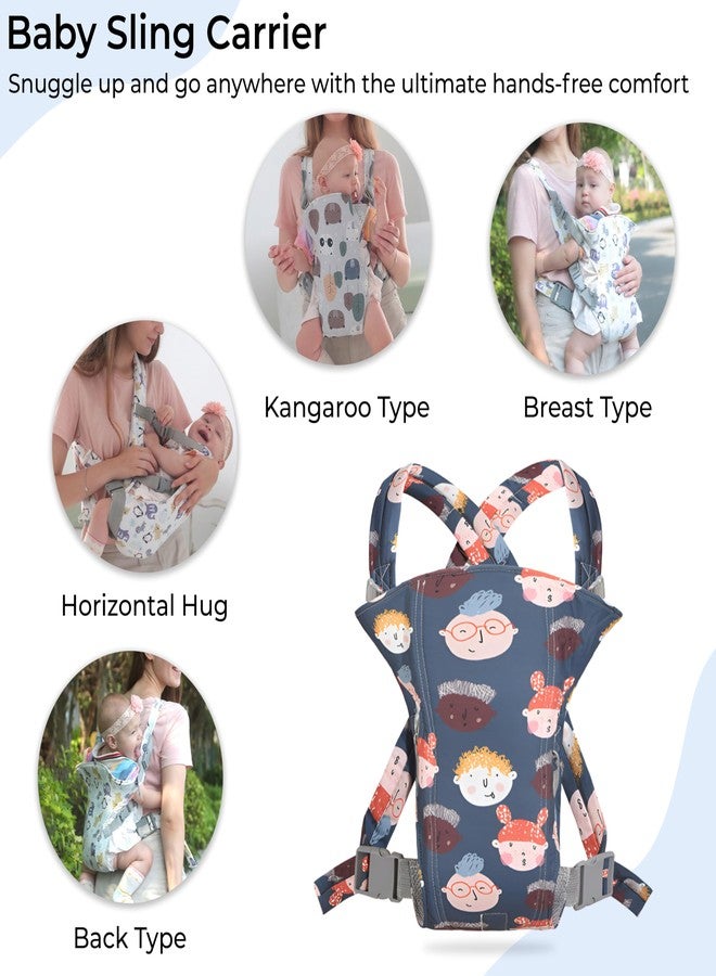 Bembika Baby Carrier Newborn to Toddler - Soft Infant Carrier with Multiple Positions, Adjustable Baby Holder with Detachable Design for All Seasons (Cartoon Character) - Image 2