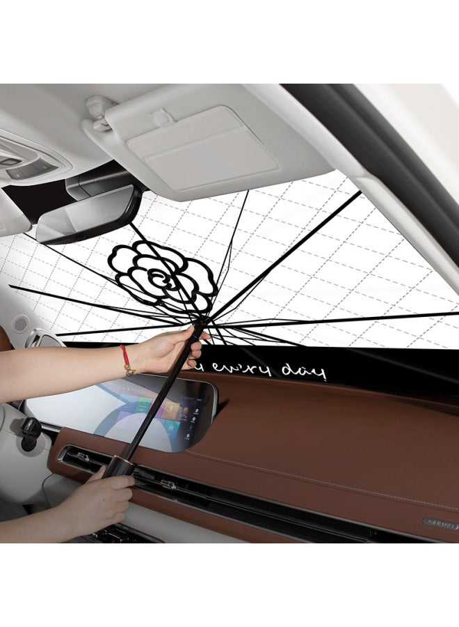 Car Sunshade Creative Cartoon Car Sunshade Summer Front Windshield Sun Protection and Heat Insulation Board Car Supplies - Image 1