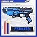 POKONBOY 2 Pack Blaster Toy Guns for Boys Fit for Nerf Guns Darts 6Dart Rotating Barrel Foam Bullets Hand Gun Toys with 80 Refill Darts and 2 Wristbands Gifts for 6 7 8 9 10 Years Kids Christmas - Image 2