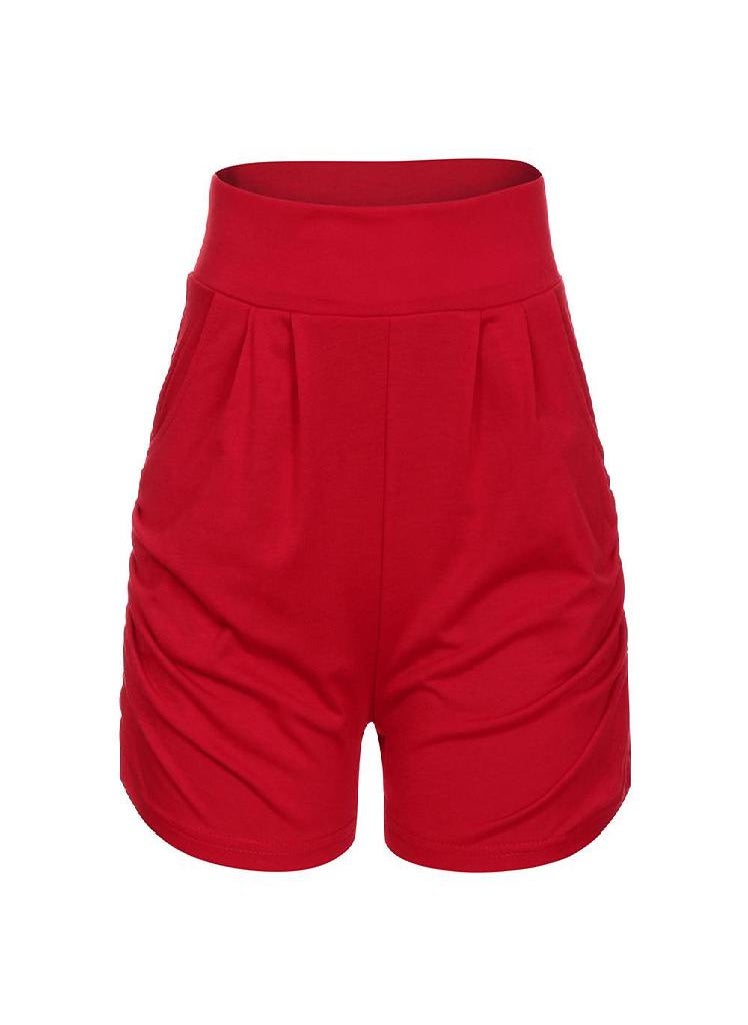 Generic - Women Summer Solid Loose Hot Pants Lady Summer Beach Shorts Trousers - Image 1