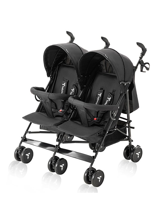 TEKNUM Lightweight Baby Twin Stroller Fellow, Easy To Maneuver - Black  - Image 3
