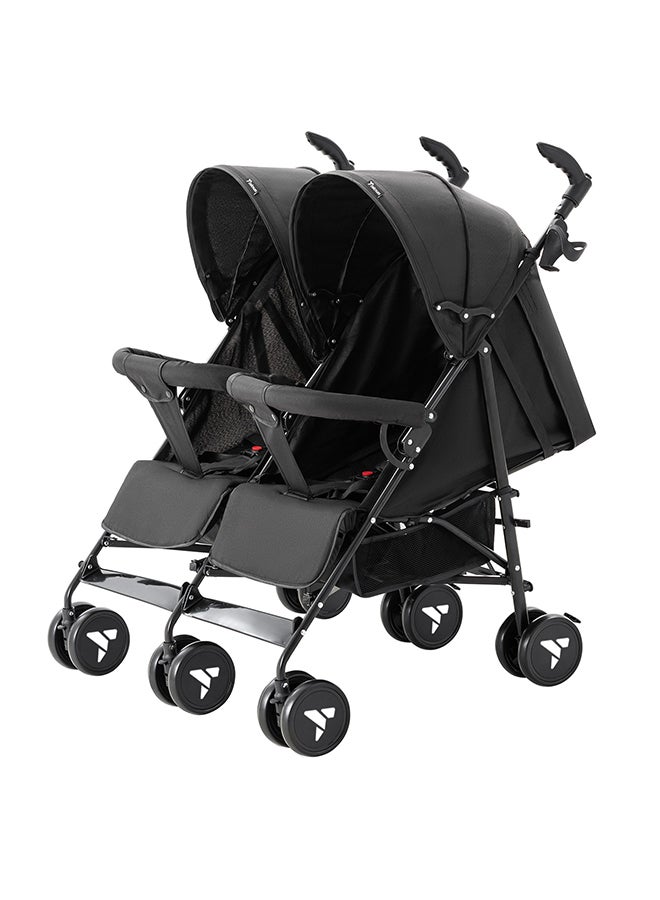 TEKNUM Lightweight Baby Twin Stroller Fellow, Easy To Maneuver - Black  - Image 1