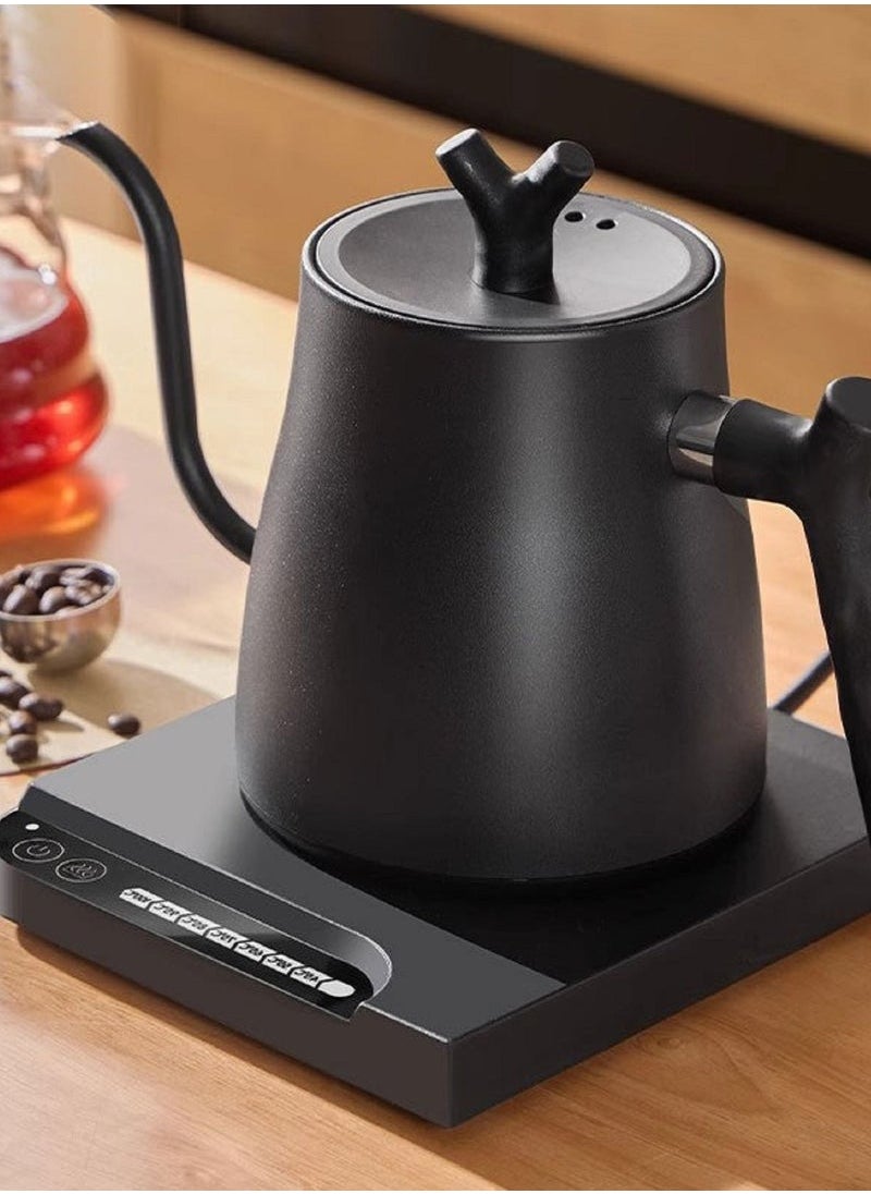 DSP Electric Gooseneck Kettle 1L 1000W Water Kettle for Pour-over Coffee & Tea, 304 Stainless Steel Coffee and Tea Pot, Constant Temperature Coffee Kettle  - Image 1