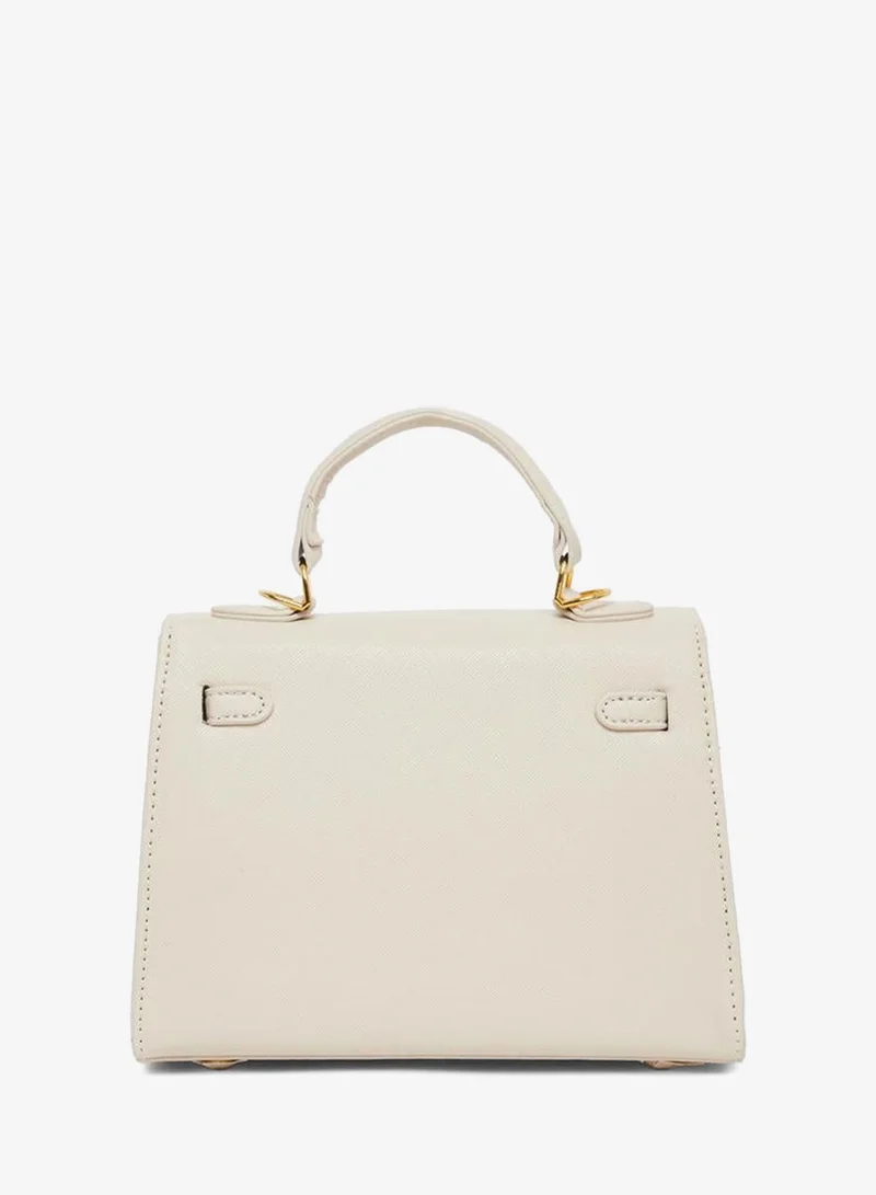 Styli Women Beige Satchel Handbag