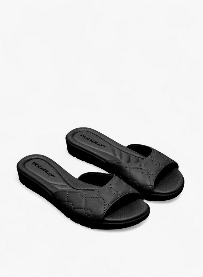 Piccadilly صنادل مسطحة نسائية ذات نسيج مميز - Image 1