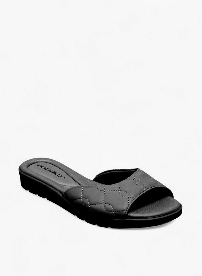 Piccadilly صنادل مسطحة نسائية ذات نسيج مميز - Image 2