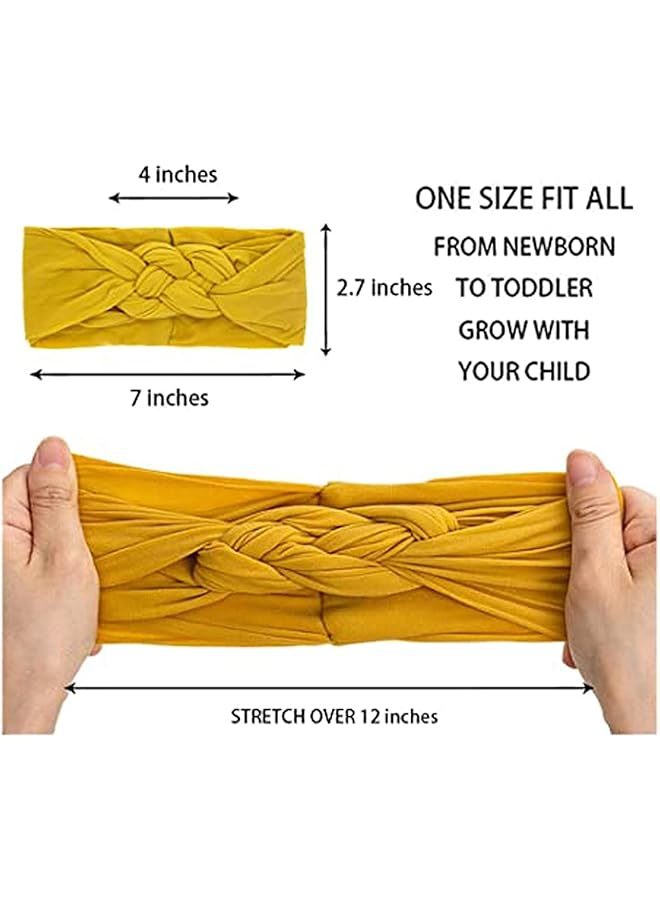 KASTWAVE 10Pcs Baby Nylon Headbands Hair Bow Elastics For Baby Girls Newborn Infant Toddlers Kids (Set 10) - Image 5