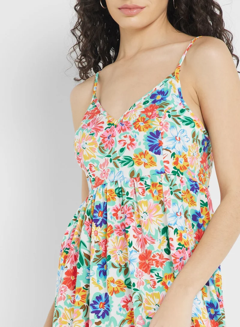 Ginger Urban Minx Strappy Printed Dress