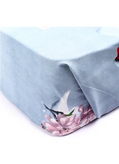 snooze Flat Bed Sheet set 2pcs, 180*240 cm+ Free Pillowcase, Swan design  - Image 2