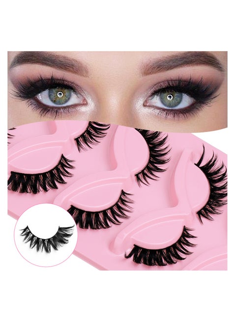 False eyelashes DIY set, eyelashes thick, long and natural, reusable fluffy eyelash extensions set