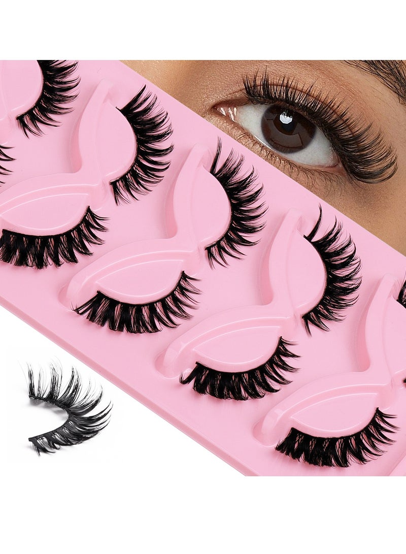 سفينة النور مجموعة الرموش الاصطناعية DIY، رموش سميكة وطويلة وطبيعية، مجموعة وصلات الرموش المنفوشة القابلة لإعادة الاستخدام - Image 3