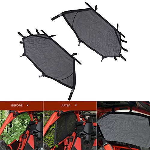 MASION RZR Soft Window Nets Mesh Front Rear Right and Left Window Shade Shield Cover Roll Cage Mesh Guard Sunshade Cover for UTV Polaris RZR 570 800 1000 900 RZR XP Turbo 2015-2019 2 Seat - Image 2