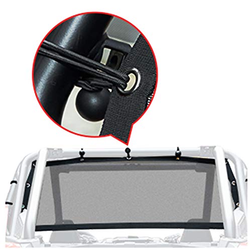 MASION RZR Soft Window Nets Mesh Front Rear Right and Left Window Shade Shield Cover Roll Cage Mesh Guard Sunshade Cover for UTV Polaris RZR 570 800 1000 900 RZR XP Turbo 2015-2019 2 Seat - Image 4