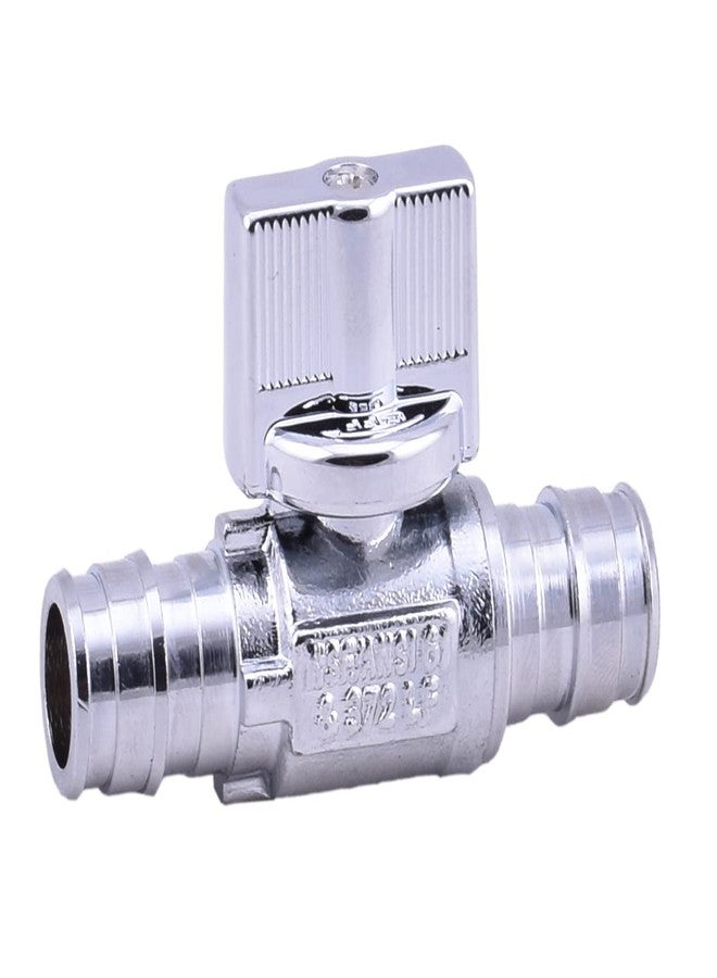 ال دي صمام LD - صمام إيقاف إمداد مستقيم PEX A بدوران ربع دورة، صمام إغلاق F1960 للتمدد البارد بـ 1/2 بوصة × 1/2 بوصة لأنابيب Pex A - ماركة LD (عبوة من قطعتين) - Image 2