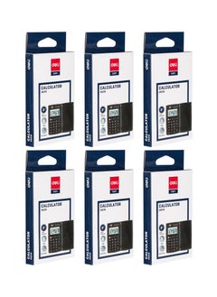 Deli 6-Piece Pocket Size Calculator With Cover  - Image 1