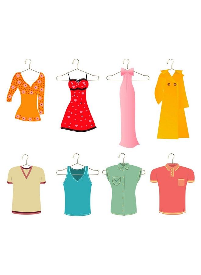 JANOU 10Pcs Cute Dollhouse Clothes Hang Miniature Wire Clothes Stand (Gold) - Image 4
