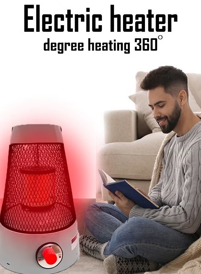 كادي ون مدفأة كهربائية تدفئة 360 درجة دفاية 3 مستويات للتدفئة بقوة 2000 واط - Image 4