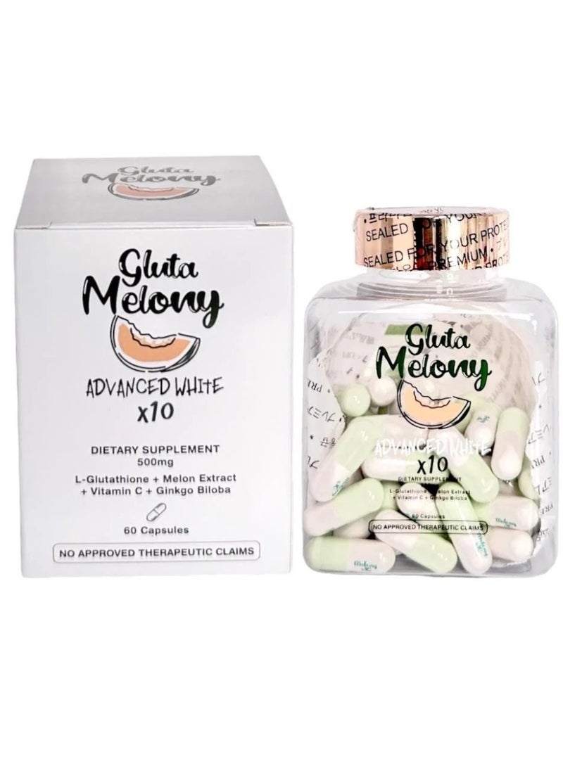 Aishi  Gluta Melonie Advance White x 10 - 60 Capsules 