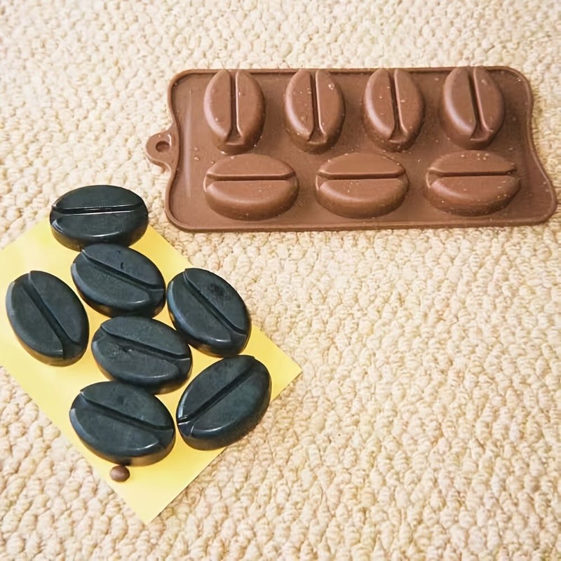 1 Piece Coffee Bean Cake Mold Baking Chocolate Mold Brown - Image 3