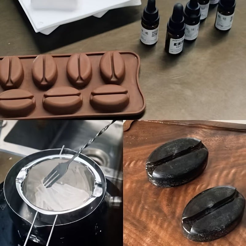 1 Piece Coffee Bean Cake Mold Baking Chocolate Mold Brown - Image 5
