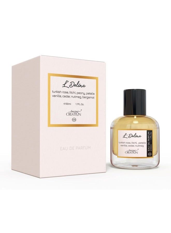 Amazing Creation L' Delina Edp Perfume For Women, 50 Ml - Image 1