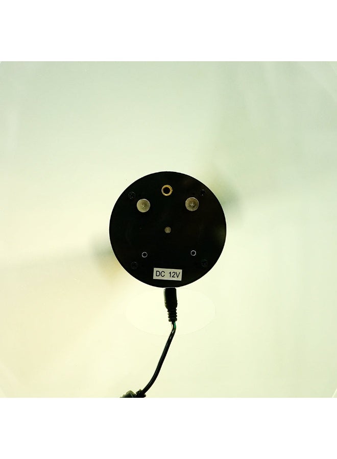 Crony شاشة مروحة LED هولوجرافية ثلاثية الأبعاد CRONY بحجم 32 سم مع غطاء حماية من 6 جوانب - 60 واط، هيكل من ABS والألمنيوم، عرض عبر الواي فاي والبلوتوث، مدخل عالمي AC100-240V - Image 5