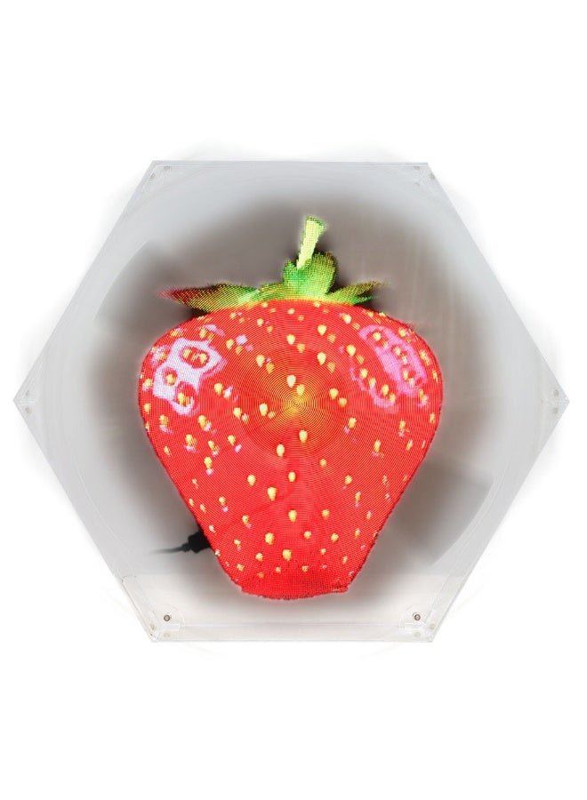 Crony شاشة مروحة LED هولوجرافية ثلاثية الأبعاد CRONY بحجم 32 سم مع غطاء حماية من 6 جوانب - 60 واط، هيكل من ABS والألمنيوم، عرض عبر الواي فاي والبلوتوث، مدخل عالمي AC100-240V - Image 1