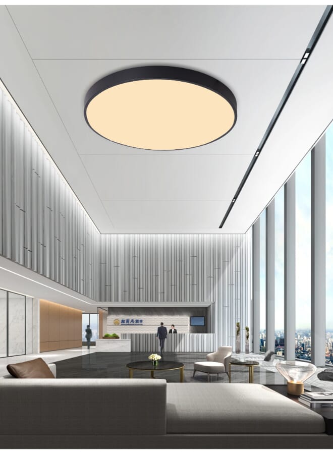 Best Power Modern LED Round Ceiling Light 9679-600 – 34W, 60cm, Neutral White 4000K, Adjustable Hanging Pendant or Surface Mount Fixture for Living Room, Bedroom, or Office  - Image 1
