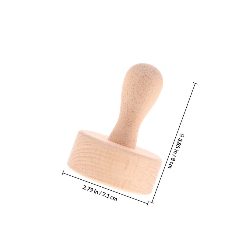Beech Wooden Tart Tamper Press Rod Pastry Dough Tool Baking Egg Tart Shaper - Image 3
