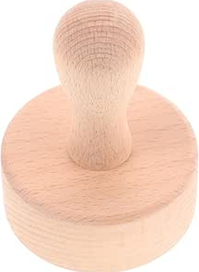 Beech Wooden Tart Tamper Press Rod Pastry Dough Tool Baking Egg Tart Shaper - Image 1