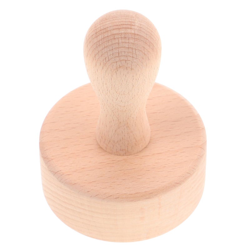 Beech Wooden Tart Tamper Press Rod Pastry Dough Tool Baking Egg Tart Shaper - Image 2