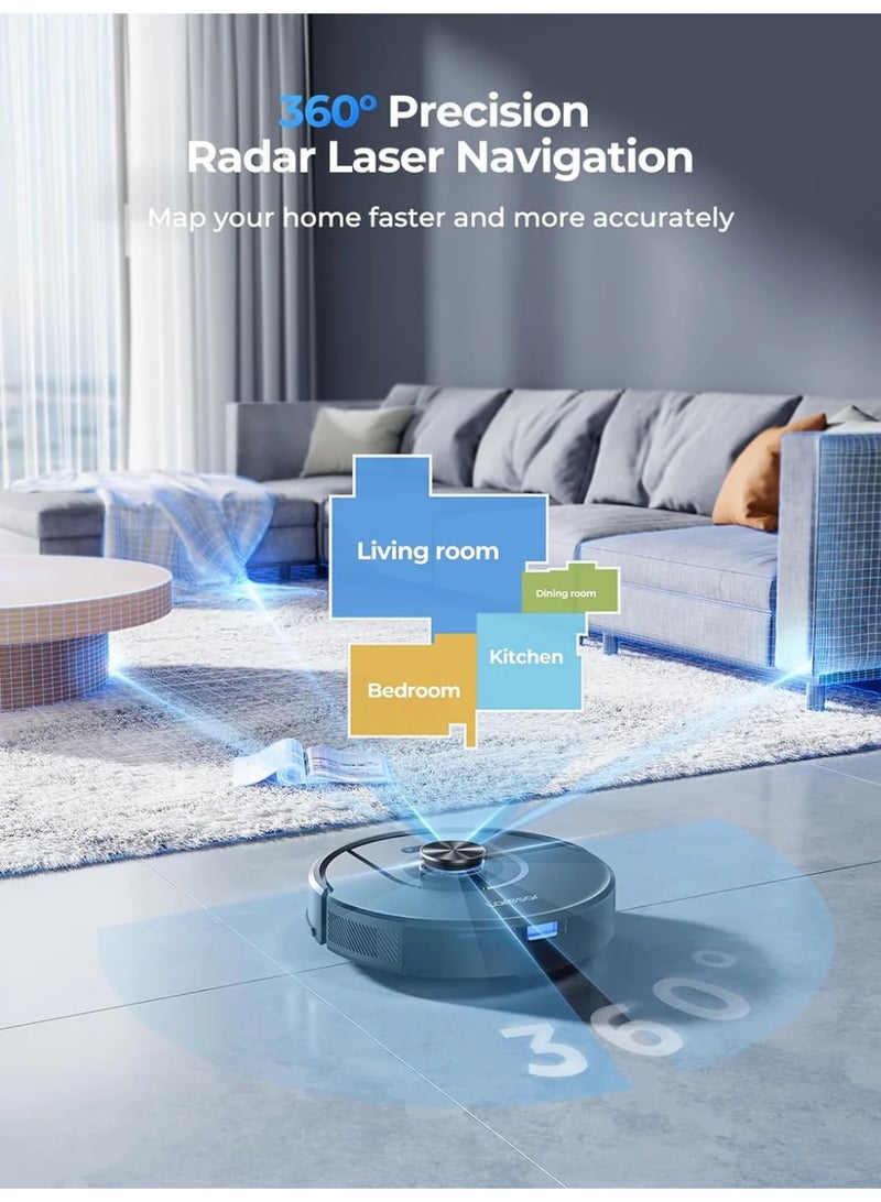 Laresar Mars01 Robot Vacuum and Mop Combo, 5000Pa Suction, LIDAR Navigation - Image 3