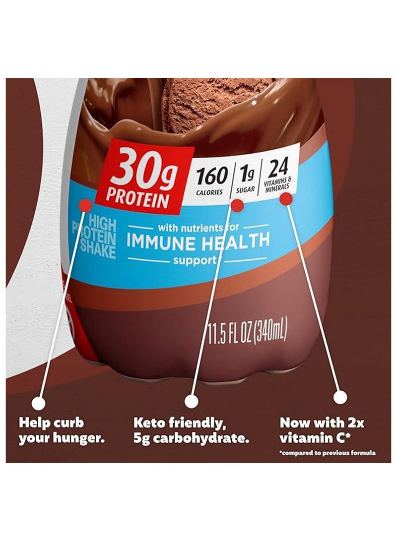 Premier Protein Pack Of 12 Chocolate Shake 30G Protein 1G Sugar 24 Vitamins Minerals Nutrients To Support Immune Health, 11.50 Fl Oz - Image 5