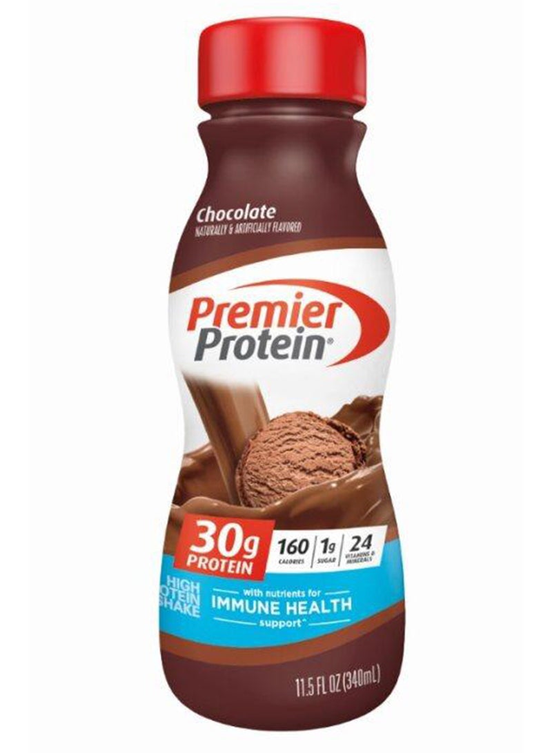 Premier Protein Pack Of 12 Chocolate Shake 30G Protein 1G Sugar 24 Vitamins Minerals Nutrients To Support Immune Health, 11.50 Fl Oz - Image 2