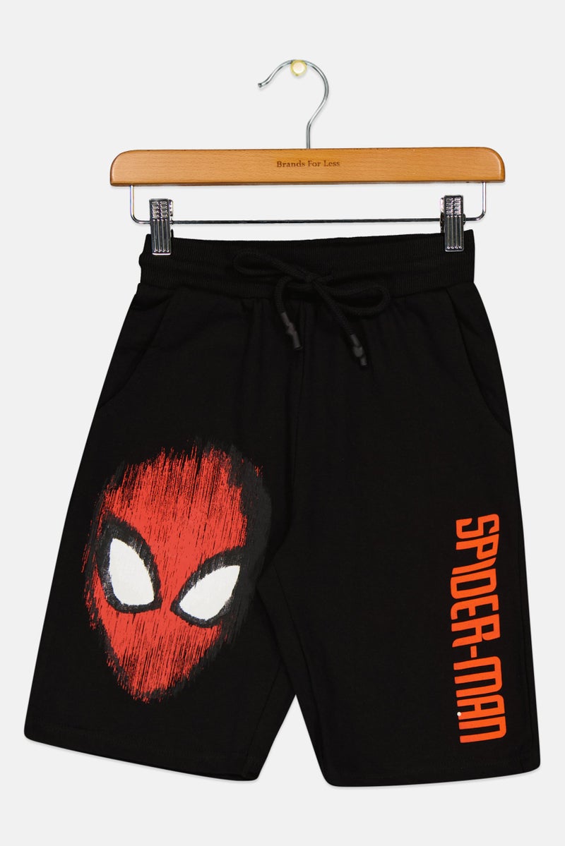 Kung Fu Panda Kids Boy Graphic Print Short, Black - Image 1