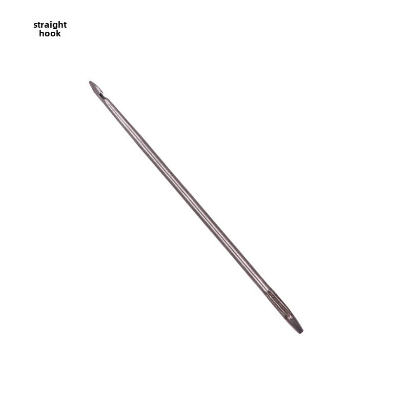 Multi-Function Shoe Repair Sewing Needle Hook Tool Straight crochet