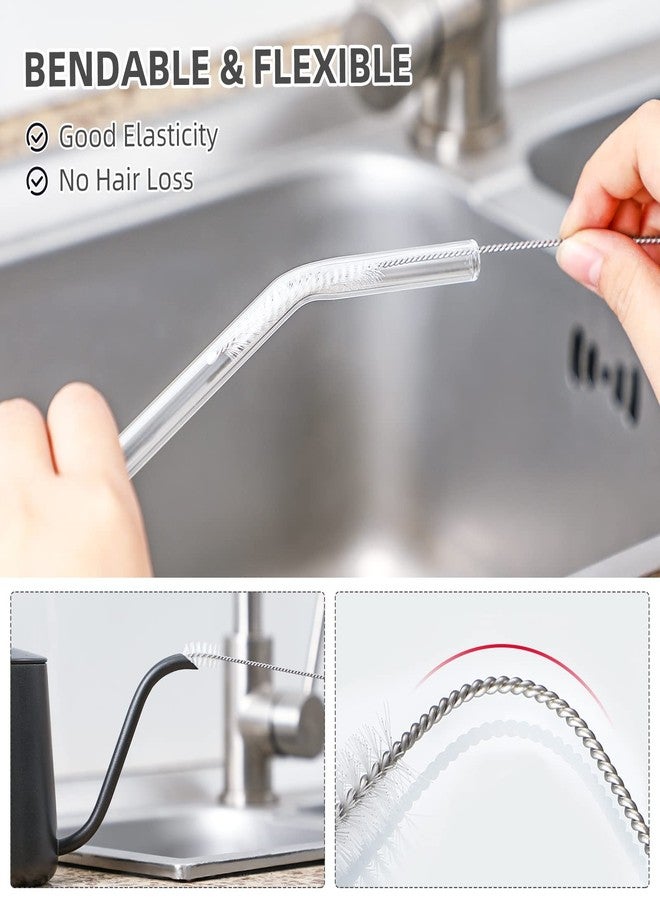 Hiware Straw Cleaner Brush Set, 8-Piece Long Cleaning Brush for Straws on Tumbler, Water Bottle, Sippy Cup, and Pipes, Tubes or Hummingbird Feeders - Image 4
