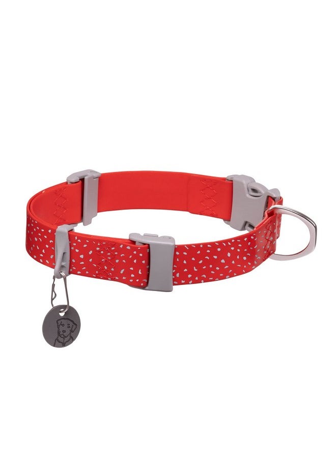 RUFFWEAR - Ruffwear, Confluence Dog Collar, Waterproof and Stink Resistant, Red Sumac, 14"-20" - Image 1