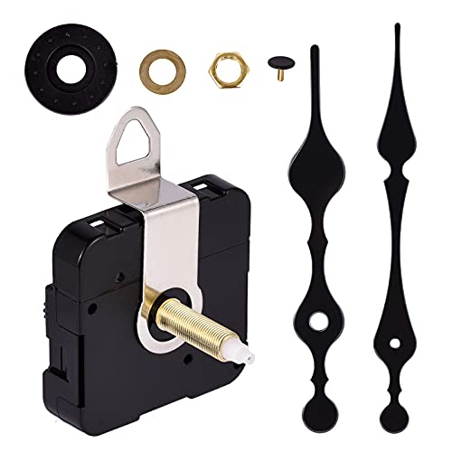 Carkio Long Shaft High Torque Hook Quartz Clock Movement - 31MM With 2 PCS Hands, DIY Repair Wall Clock Kit, 1 Set - Image 1