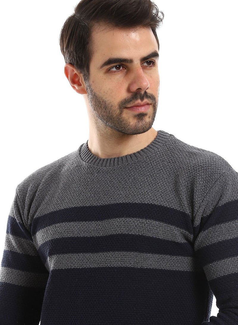 Caesar Wool Mens Pullover With Multi Design - Image 4
