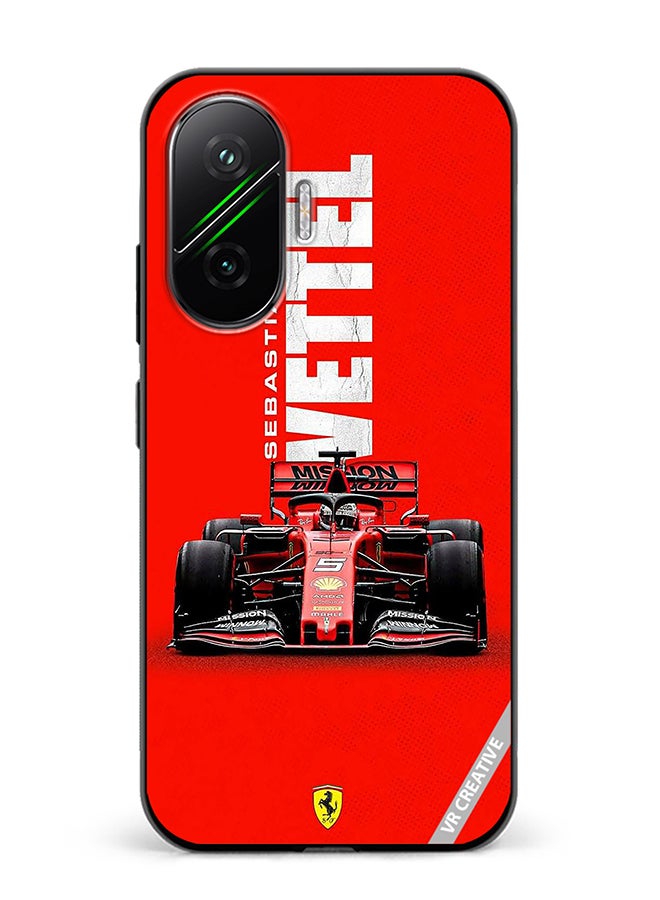 Protective Case Cover For Xiaomi Poco F7 F1 Racing Car Design Multicolour