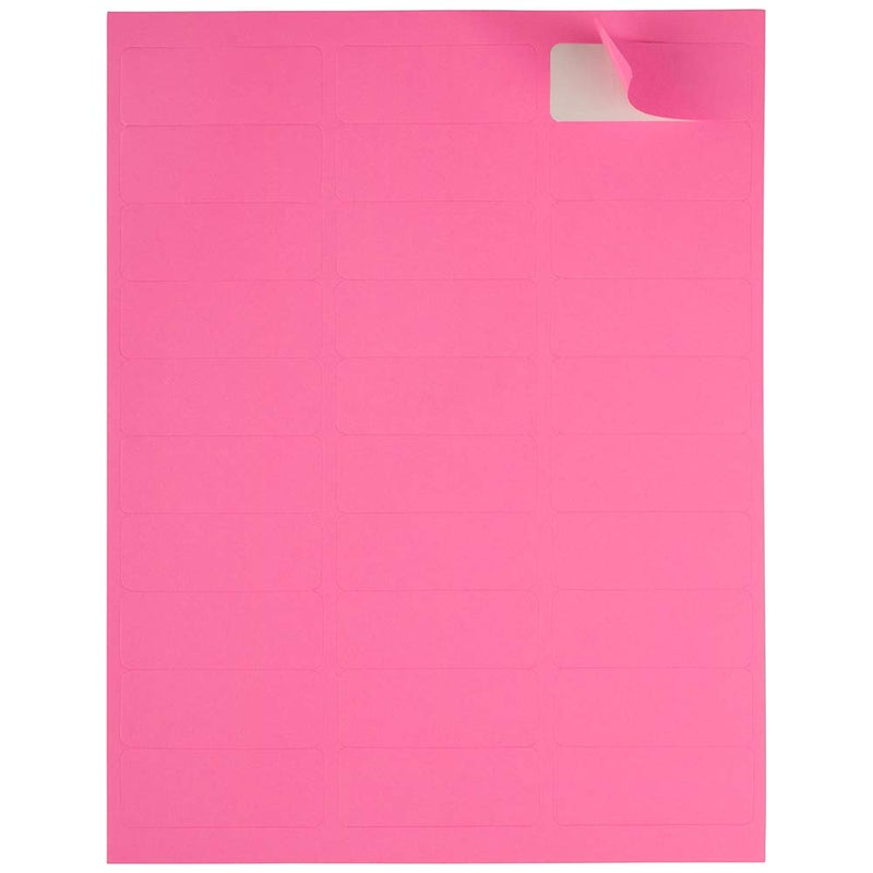 JAM PAPER Return Address Labels - Standard Mailing - 1 x 2 5/8 - Ultra Pink - 120 Shipping Labels/Pack - Image 3